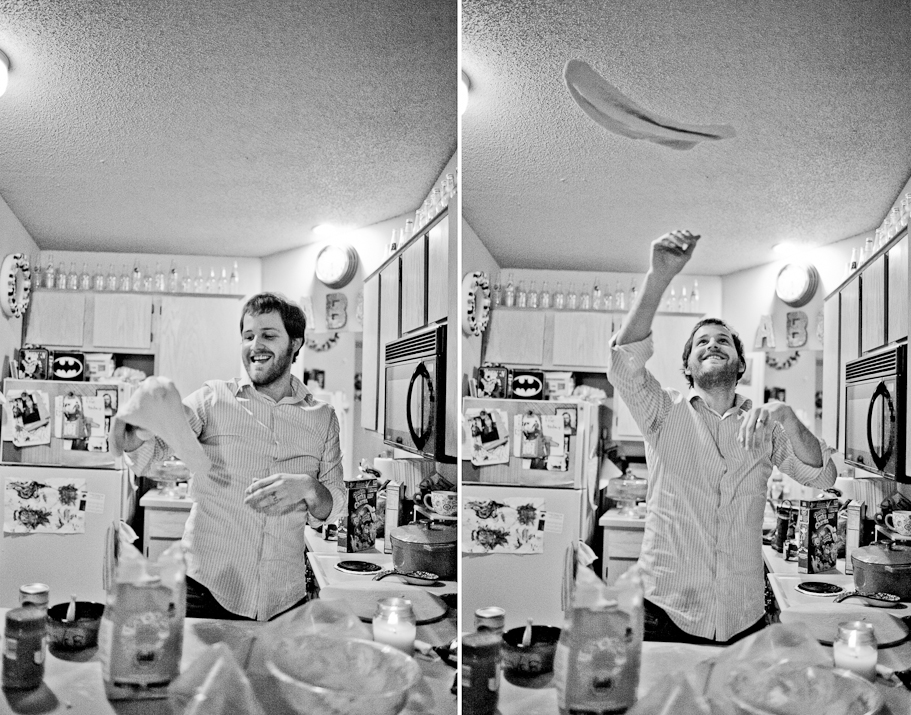 Andrew Throwing Pizza Dough - NWA Lifestyle Photographer Fayetteville Arkansas Photographer