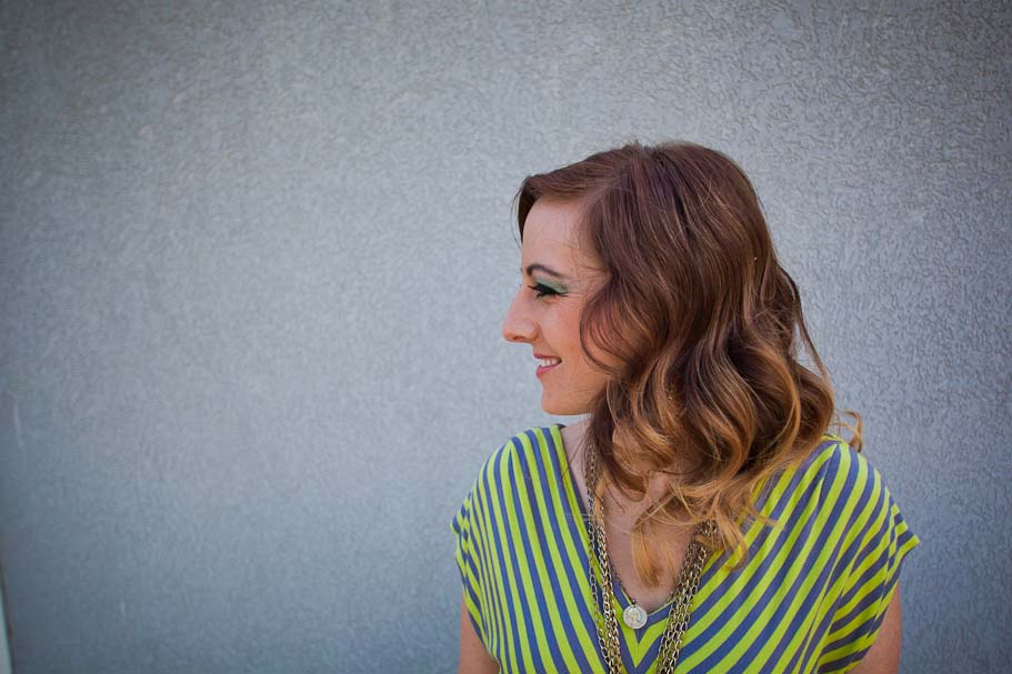 Profile of Woman with Ombre Hair
