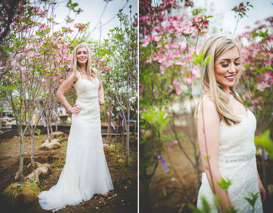 Bridal Portraits in a Greenhouse | Fayetteville Arkansas Wedding Photographer in Arkansas - lissachandler.com