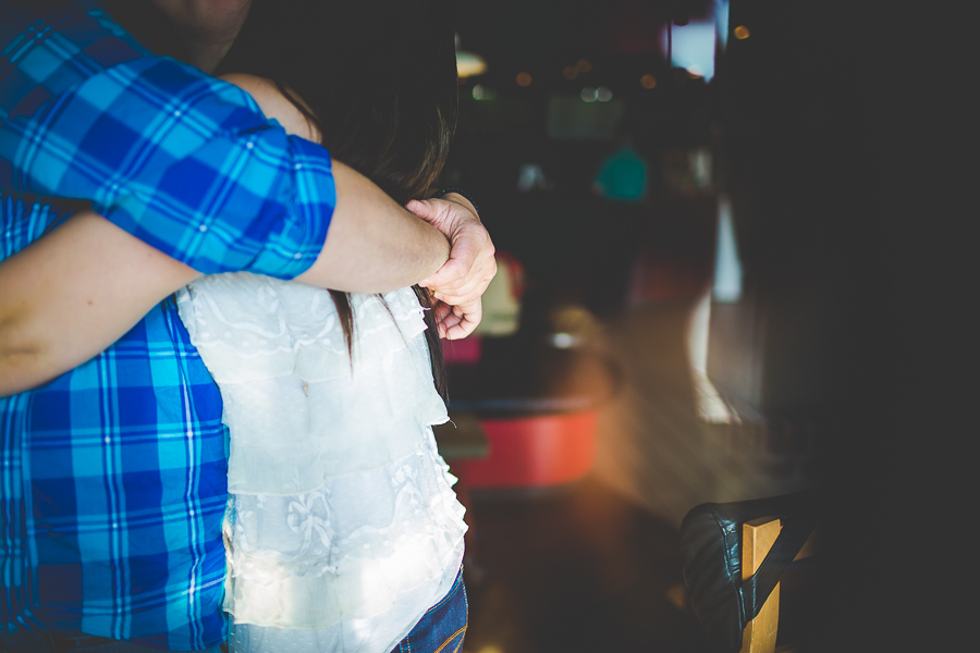 Engagement Photographs at Coffee Shop - lissachandler.com