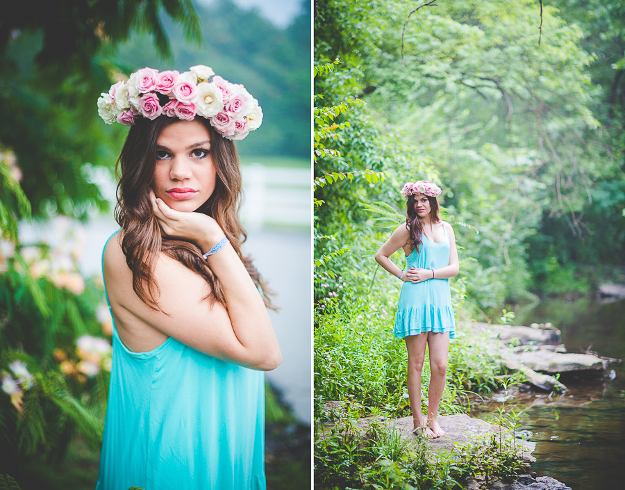 Girl with Flower Crown - Bentonville AR Senior Photographer - lissachandler.com
