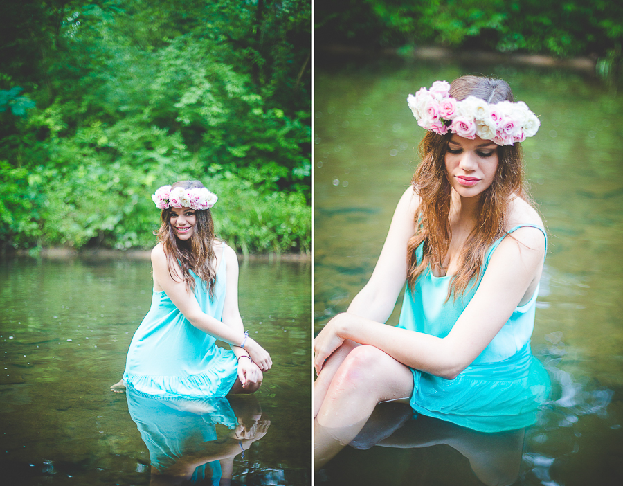Girl with Flower Crown - Bentonville AR Senior Photographer - lissachandler.com