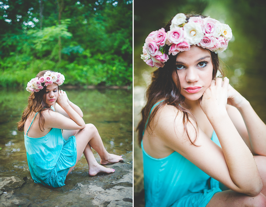 Girl with Flower Crown - Bentonville AR Senior Photographer - lissachandler.com