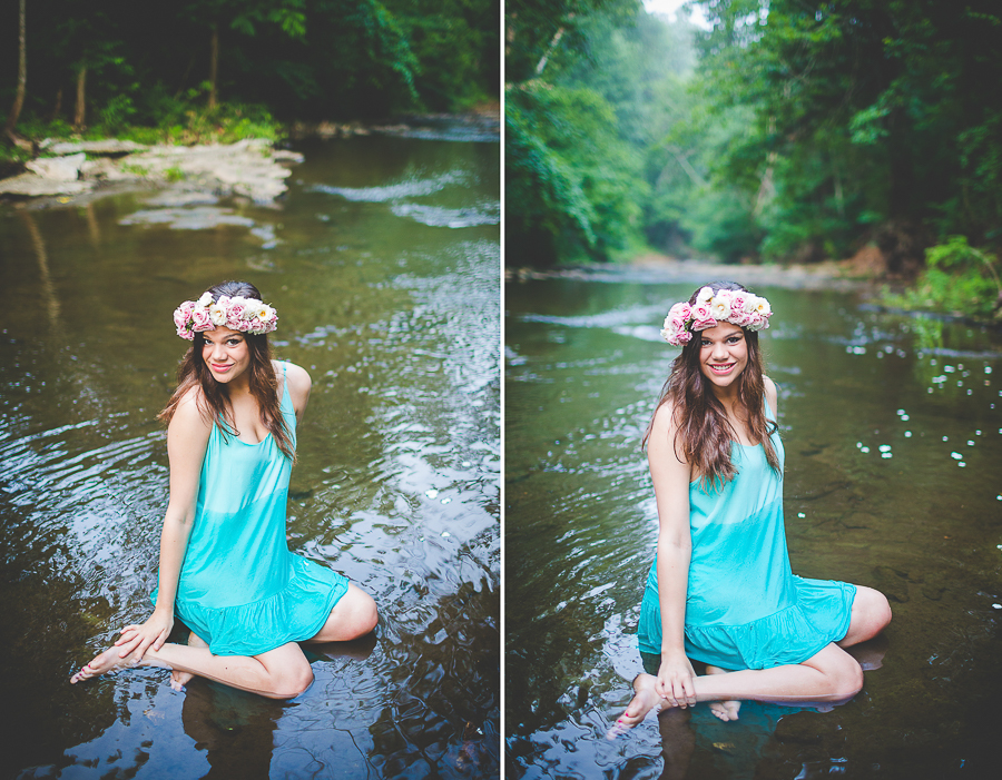Girl with Flower Crown - Bentonville AR Senior Photographer - lissachandler.com