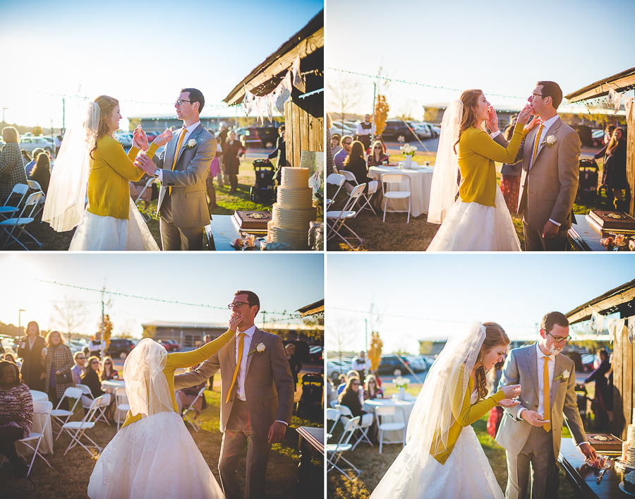 Outdoor Fall Wedding in November, Bentonville Wedding Photographer, © Elisabeth Chandler, lissachandler.com