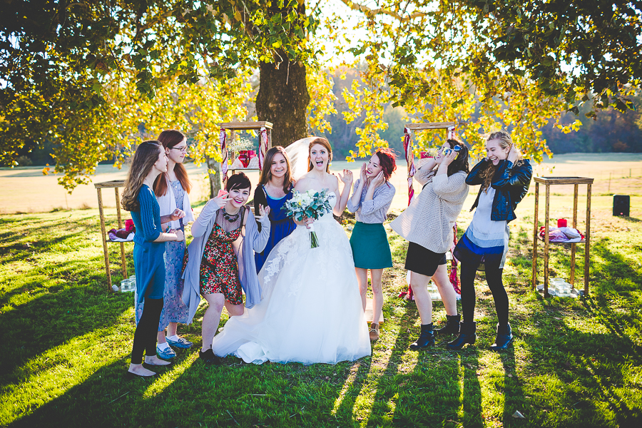 Outdoor Fall Wedding in November, Bentonville Wedding Photographer, © Elisabeth Chandler, lissachandler.com