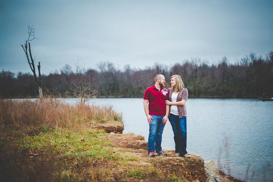 Late Fall Engagements, Engagement Session at a Lake, Arkansas Photographer, lissachandler.com