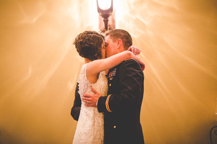 Northwest Arkansas Wedding Photographer - Celeste and Lucas at the Grand 117 in Rogers - lissachandler.com -19 first kiss, wedding in arkansas, lissachandler.com