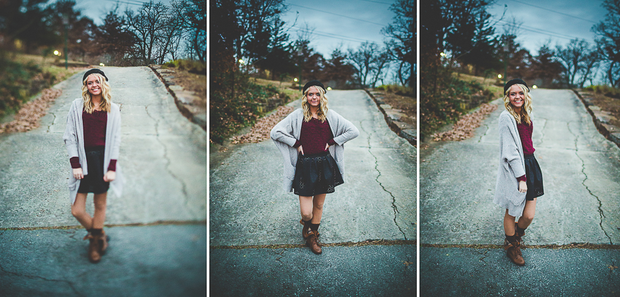 Senior Photographer in Bentonville - Kelly - Wilson Park Senior Portraits - lissachandler.com-36 senior photographs after dark, wilson park, fayetteville photographers, lissachandler.com