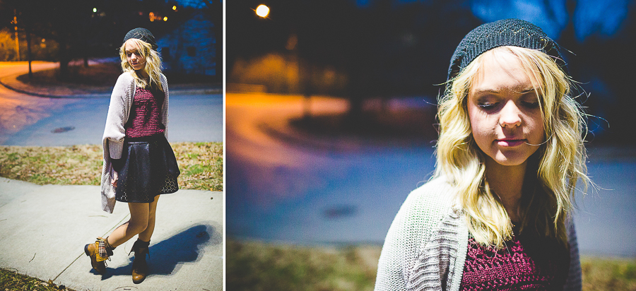 unique lighting in senior portraits, senior photographer fayetteville, lissachandler.com