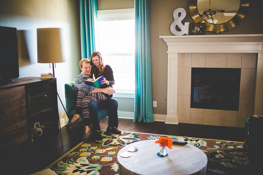 In Home Engagement Session, Bentonville Wedding Photographer, Lissa Chandler, lissachandler.com