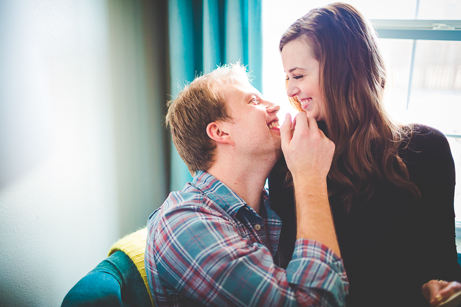 In Home Engagement Session, Bentonville Wedding Photographer, Lissa Chandler, lissachandler.com