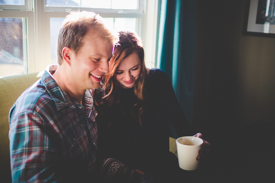 In Home Engagement Session, Bentonville Wedding Photographer, Lissa Chandler, lissachandler.com