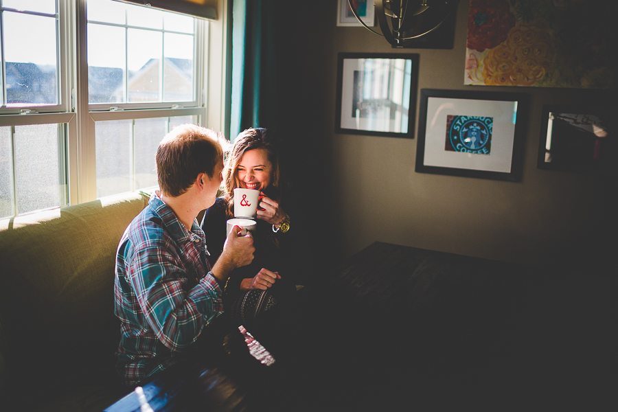 In Home Engagement Session, Bentonville Wedding Photographer, Lissa Chandler, lissachandler.com