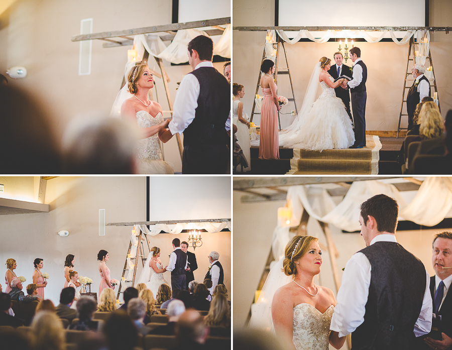 pink and gold rusting wedding in winter, no snow winter wedding, bentonville photographer