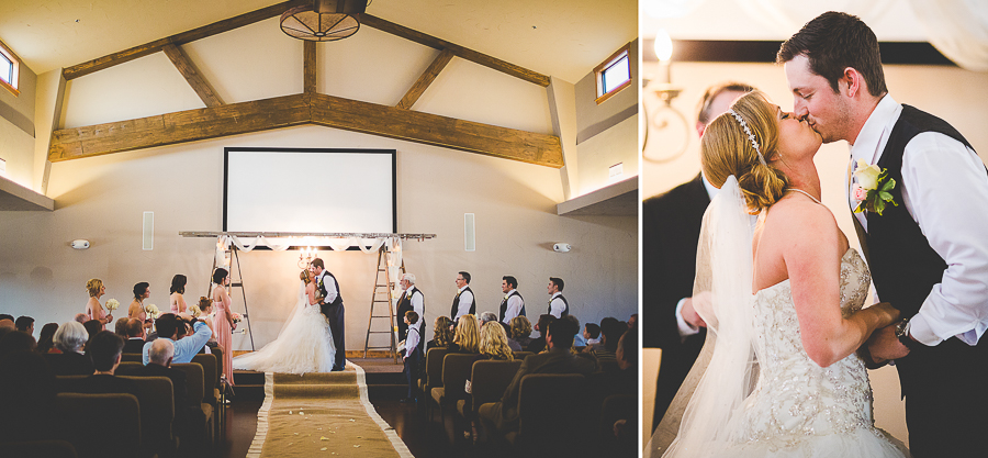 pink and gold rusting wedding in winter, no snow winter wedding, bentonville photographer