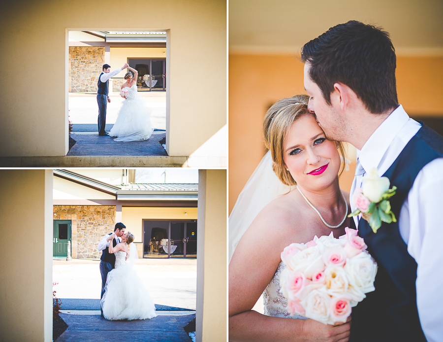 pink and gold rusting wedding in winter, no snow winter wedding, bentonville photographer