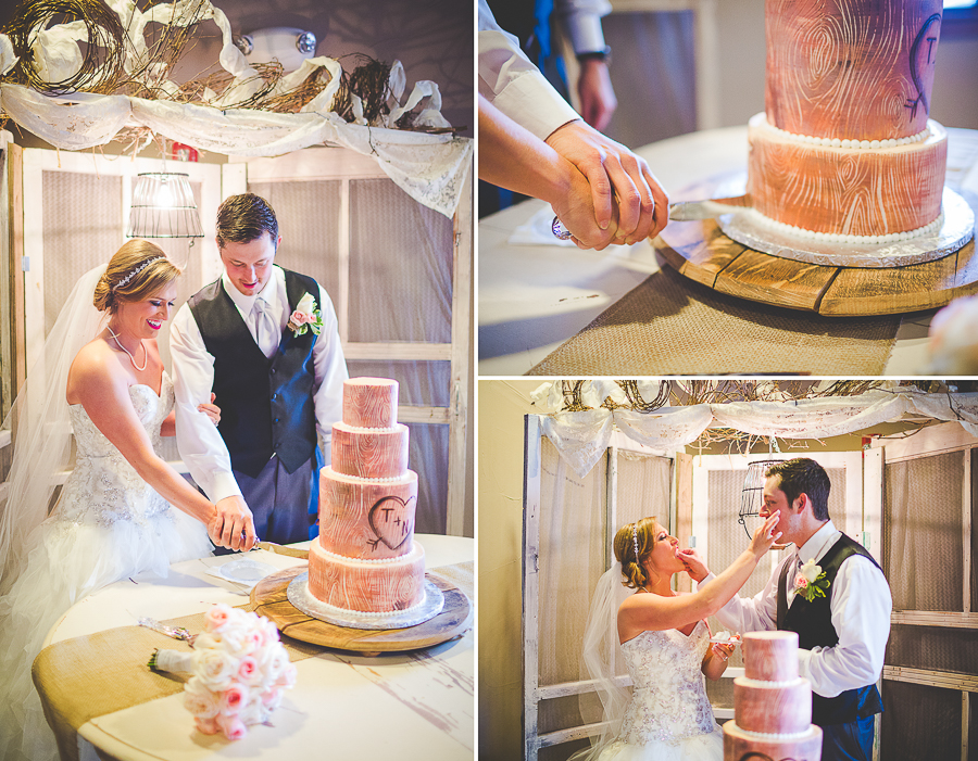 pink and gold rusting wedding in winter, no snow winter wedding, bentonville photographer