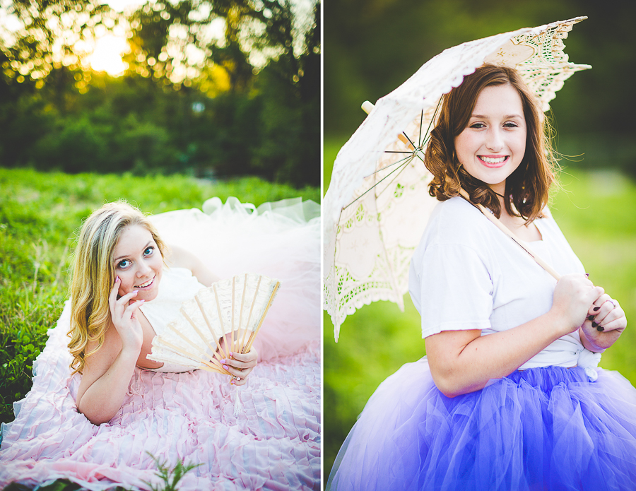 Creative Senior Photographs in Arkansas, Lissa Chandler Photography, Tulle Skirts for Senior Sessions, lissachandler.com