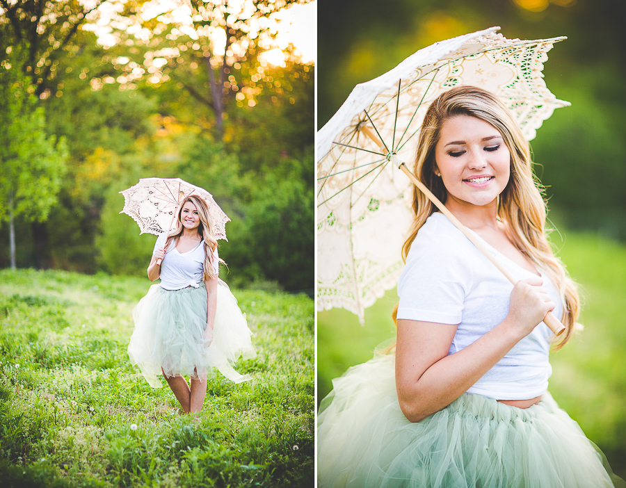 Creative Senior Photographs in Arkansas, Lissa Chandler Photography, Tulle Skirts for Senior Sessions, lissachandler.com