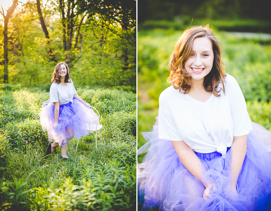 Creative Senior Photographs in Arkansas, Lissa Chandler Photography, Tulle Skirts for Senior Sessions, lissachandler.com