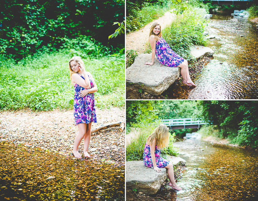 Senior Photography in Bentonville AR, Summertime Senior Photographs, Senior Photographs in Water, lissachandler.com