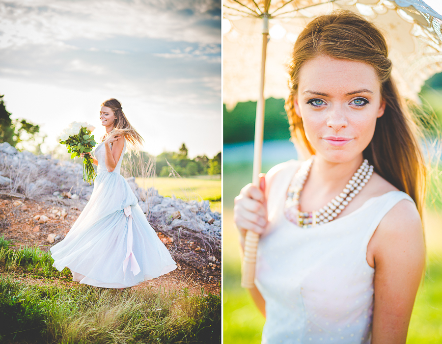 Northwest Arkansas Wedding Photographer - Unique Bridals with Blue Dress - Hilary - lissachandler.com -11