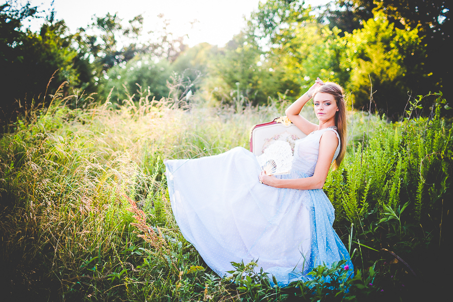 Northwest Arkansas Wedding Photographer - Unique Bridals with Blue Dress - Hilary - lissachandler.com -2