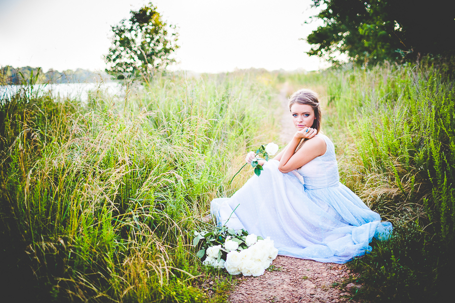 Northwest Arkansas Wedding Photographer - Unique Bridals with Blue Dress - Hilary - lissachandler.com -3