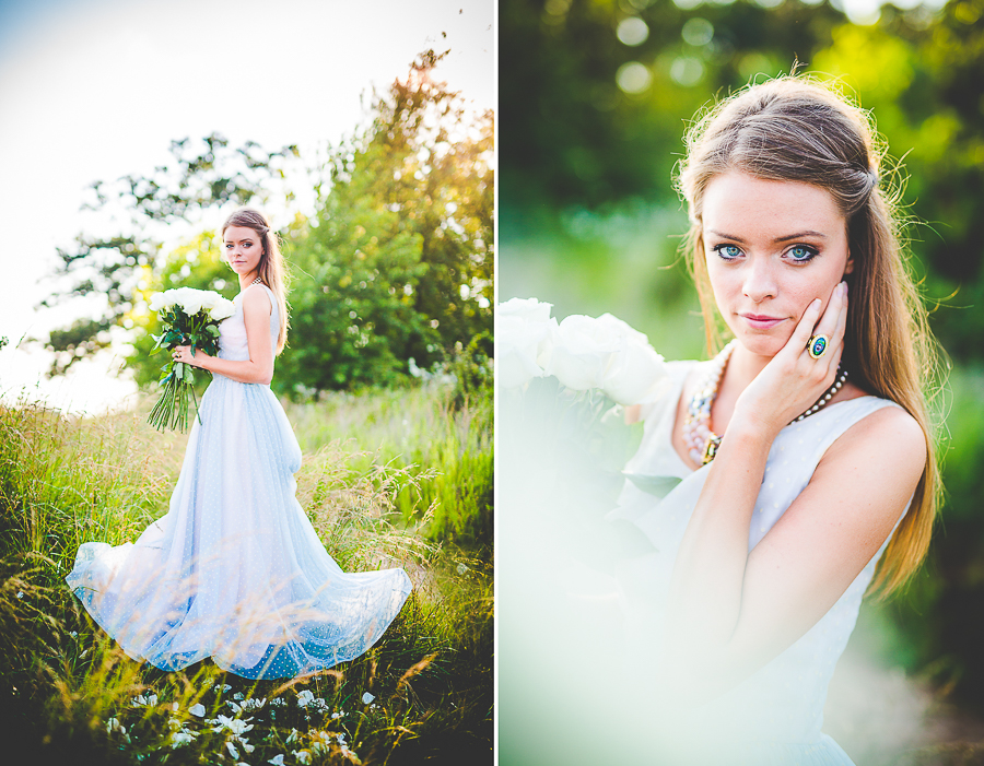 Northwest Arkansas Wedding Photographer - Unique Bridals with Blue Dress - Hilary - lissachandler.com -8
