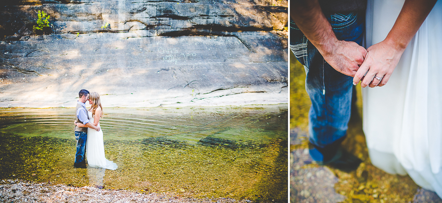 NWA Wedding Photographer in Fayetteville - AR Wedding Photographer - Molly and Chris-37 Southern Wedding Photographer in Arkansas, Wedding by a Creek