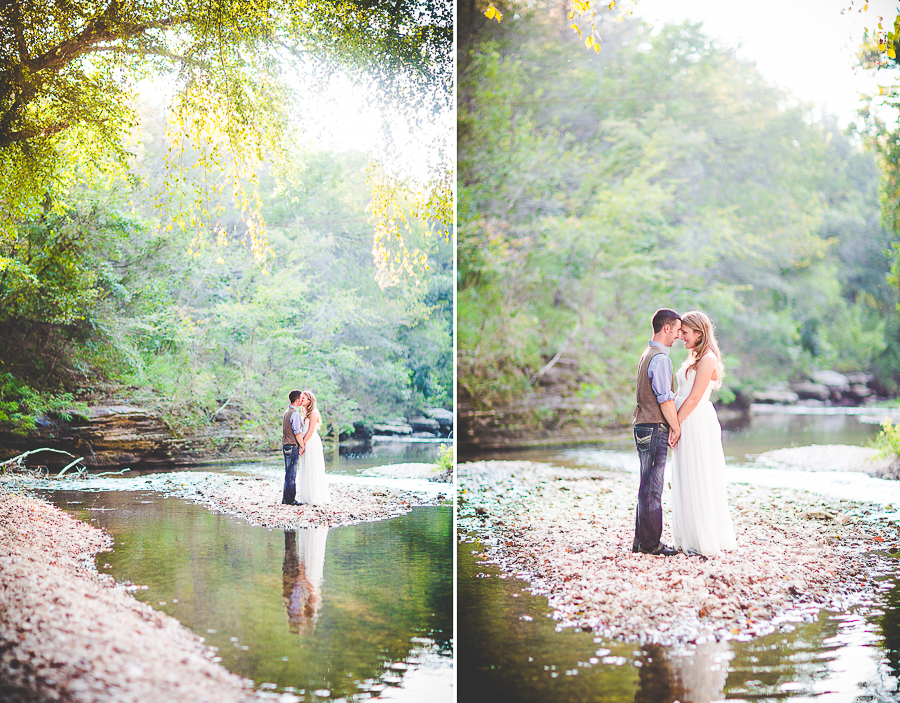 NWA Wedding Photographer in Fayetteville - AR Wedding Photographer - Molly and Chris-39 Southern Wedding Photographer in Arkansas, Wedding by a Creek