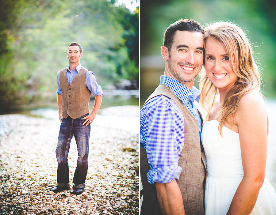 NWA Wedding Photographer in Fayetteville - AR Wedding Photographer - Molly and Chris-40 Southern Wedding Photographer in Arkansas, Wedding by a Creek