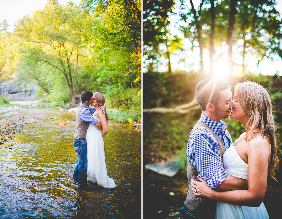 NWA Wedding Photographer in Fayetteville - AR Wedding Photographer - Molly and Chris-43 Southern Wedding Photographer in Arkansas, Wedding by a Creek