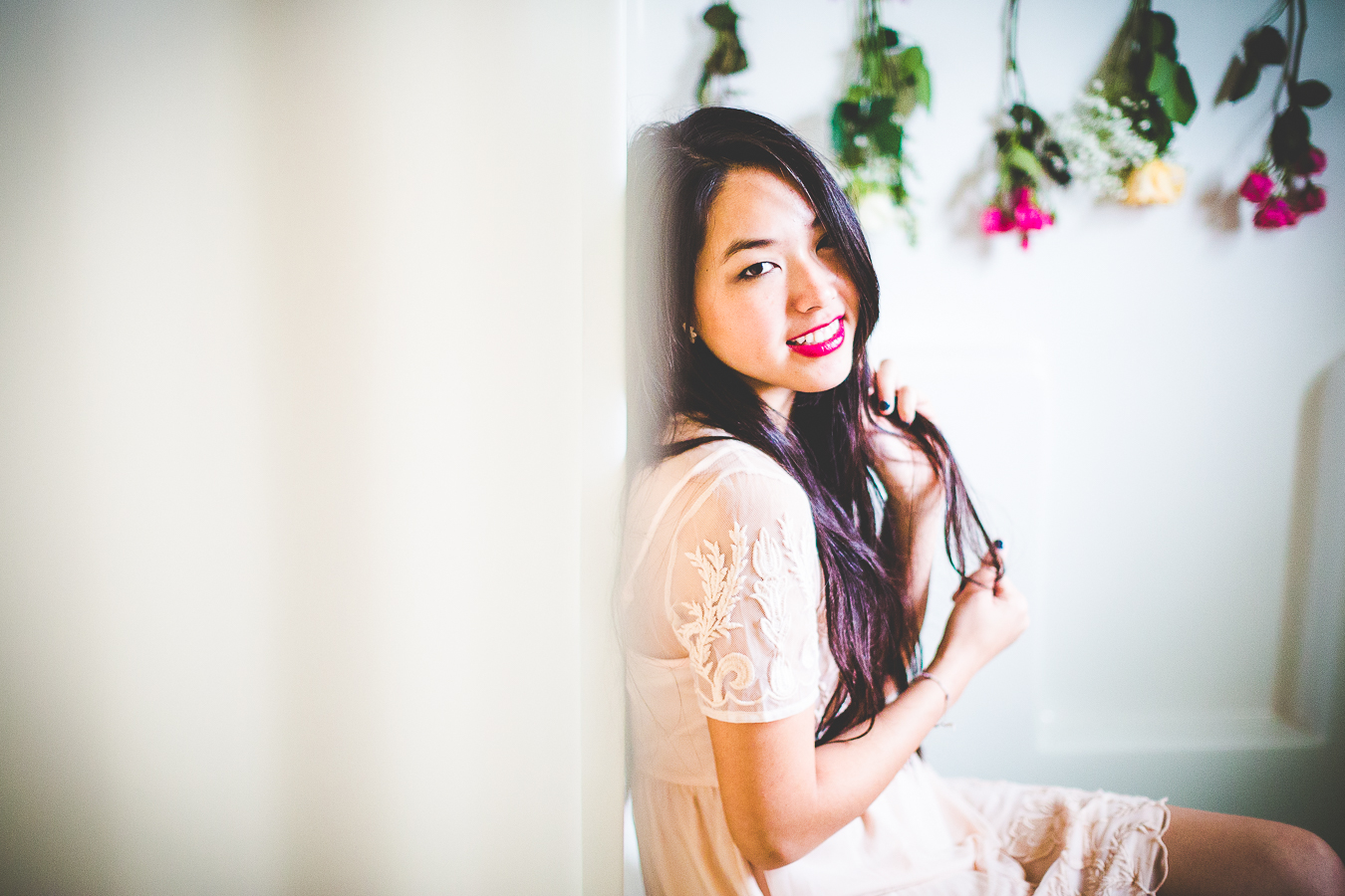 Portrait Photographer in Fayetteville - Emily and Flowers - lissachandler.com-5