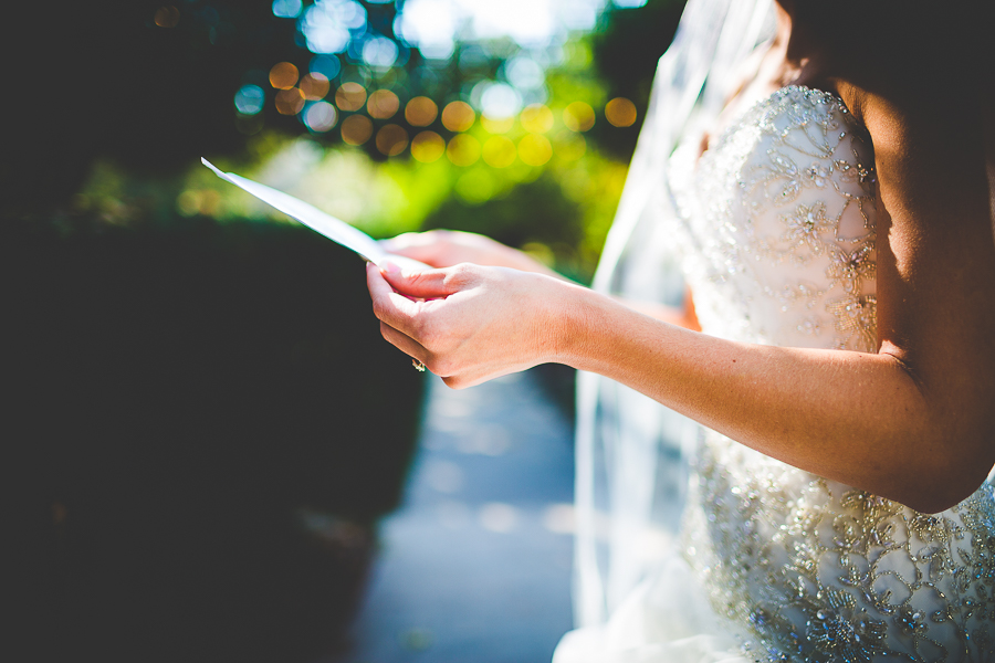 Love Letter on Wedding Day, Fayetteville Arkansas Wedding Photographer