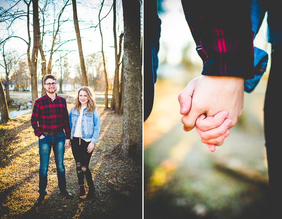Engagement Photographs in Winter, AR Photographer Lissa Chandler