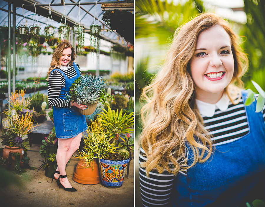 Rachael - NWA Senior Portrait Photographer - lissachandler.com -15 Senior Portraits in a Greenhouse, Arkansas Senior Photos, lissachandler.com