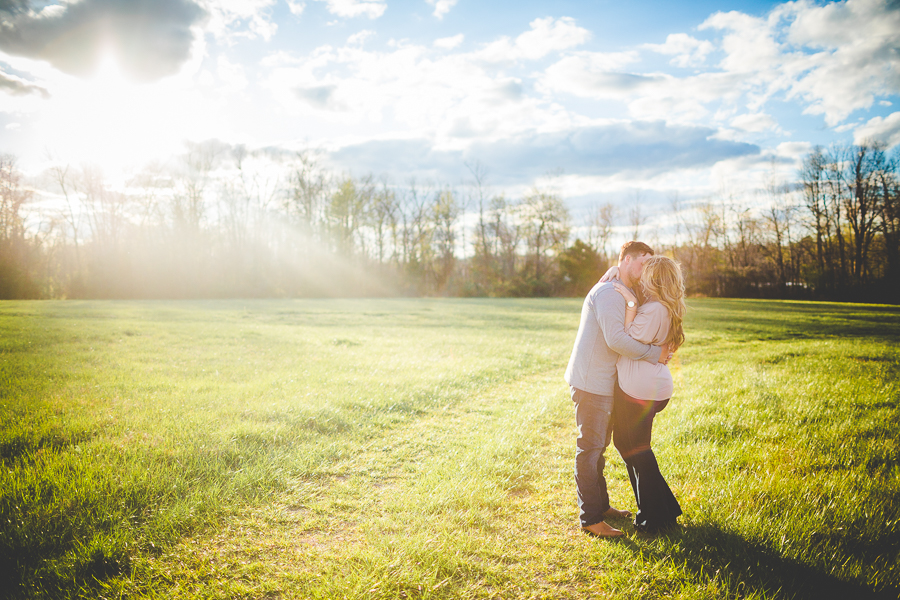 NWA Couples and Wedding Photographer, Springtime Engagement Photographs in a forest