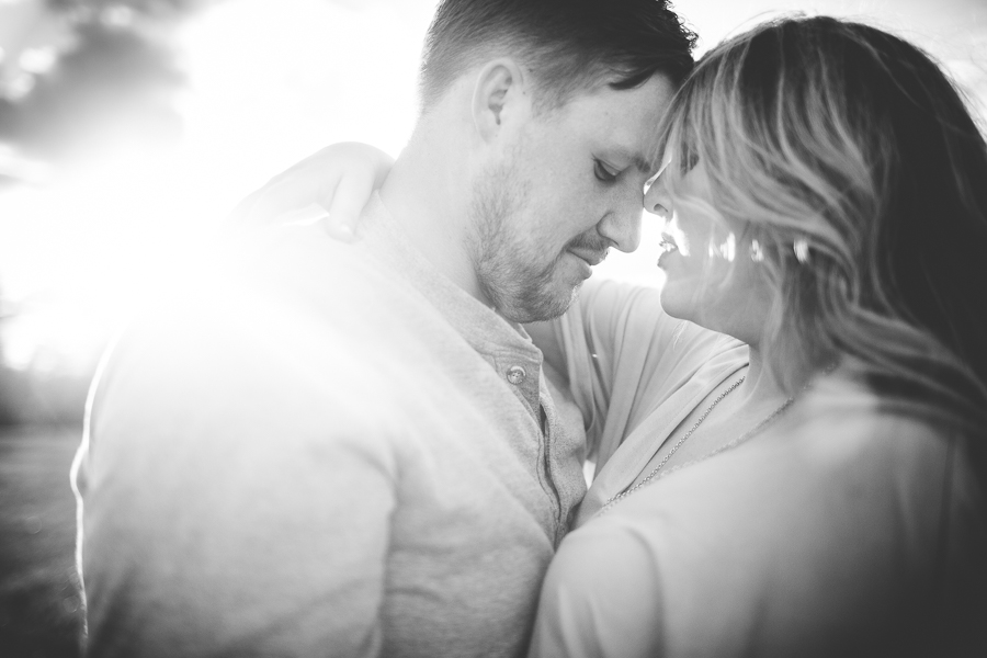 NWA Couples and Wedding Photographer, Springtime Engagement Photographs in a forest