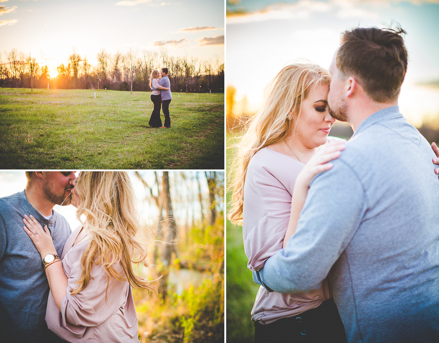 NWA Couples and Wedding Photographer, Springtime Engagement Photographs in a forest