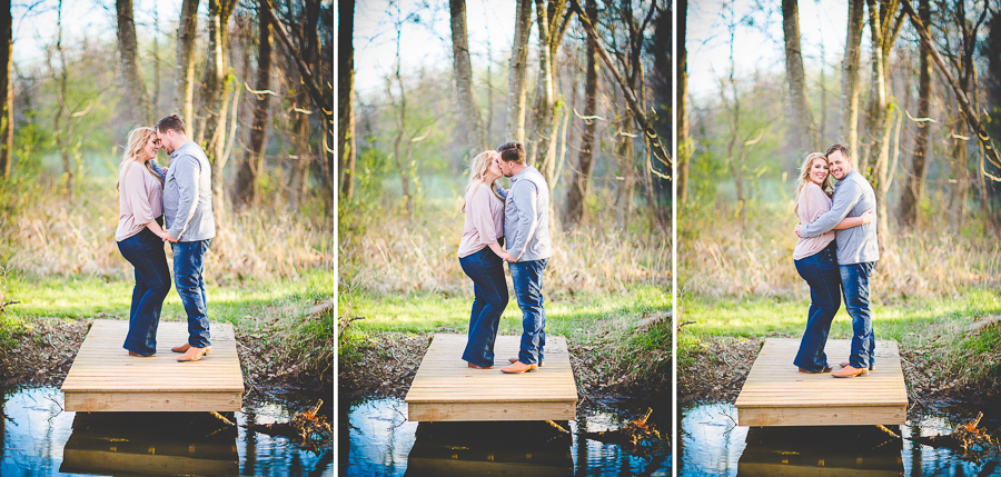 NWA Couples and Wedding Photographer, Springtime Engagement Photographs in a forest