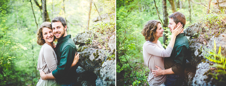 NWA Wedding Photographer - Lake and Forest Engagment Photographs - Julie & Levi -21