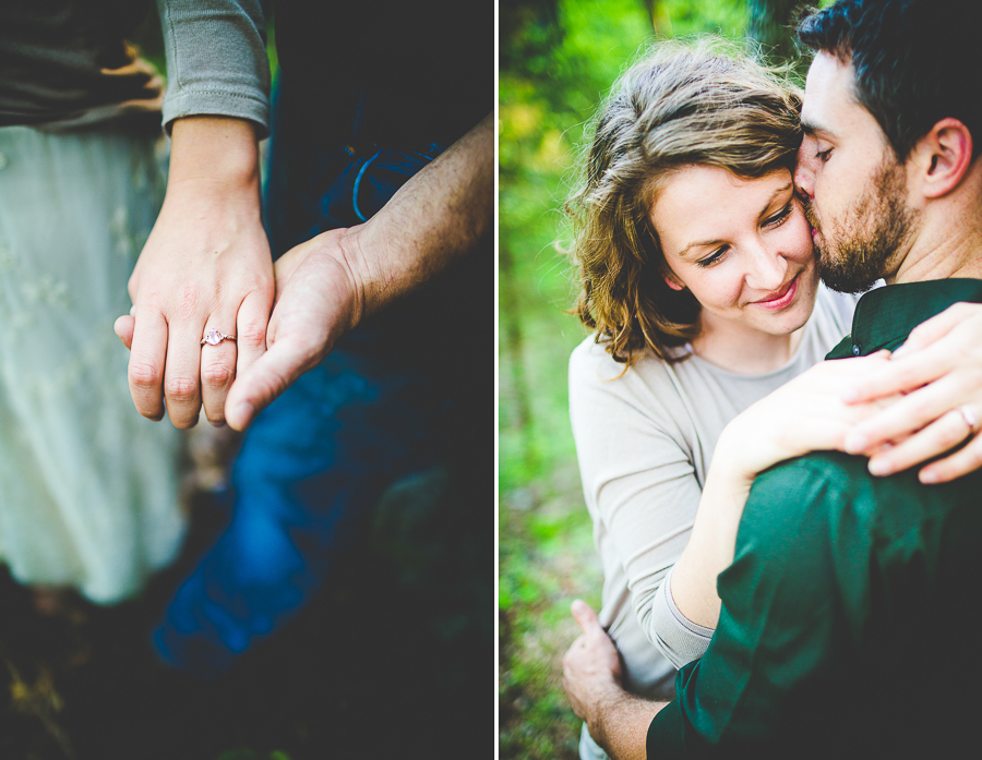 NWA Wedding Photographer - Lake and Forest Engagment Photographs - Julie & Levi -22