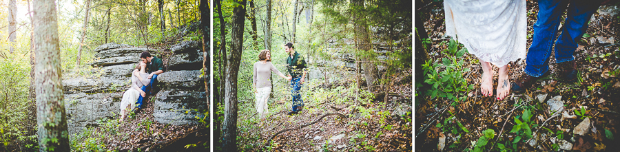 NWA Wedding Photographer - Lake and Forest Engagment Photographs - Julie & Levi -23