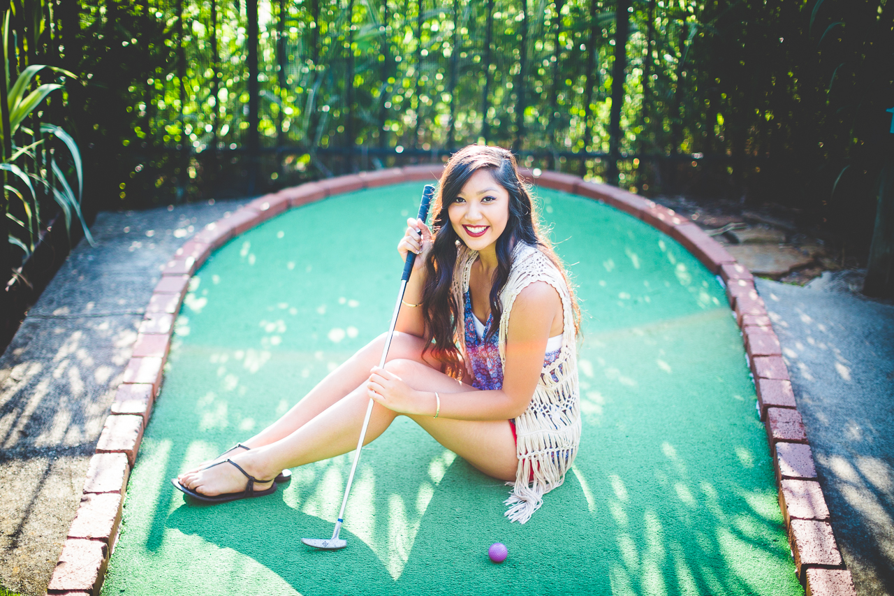 NWA Senior Photographer, Mini Golf Senior Session