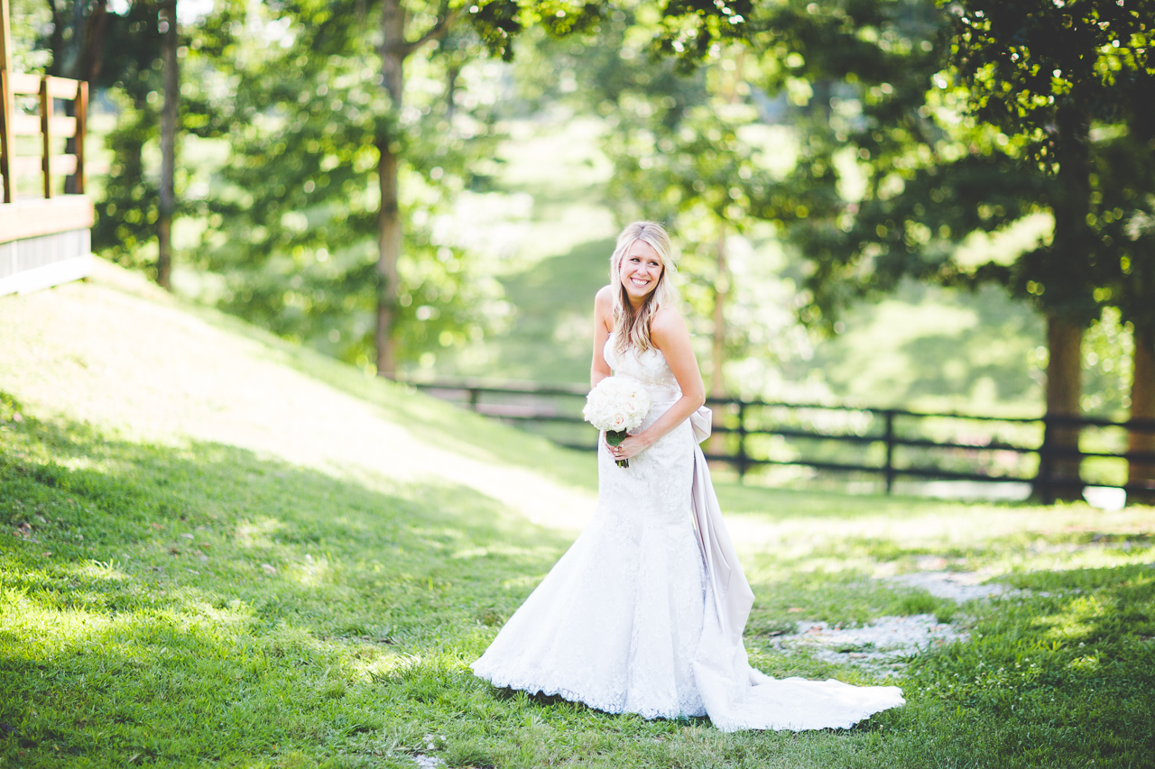 Lauren and JK - Wedding at the Barn at the Springs - NWA Wedding Photographer, lissachandler.com -46 Summer Bridal Portrait