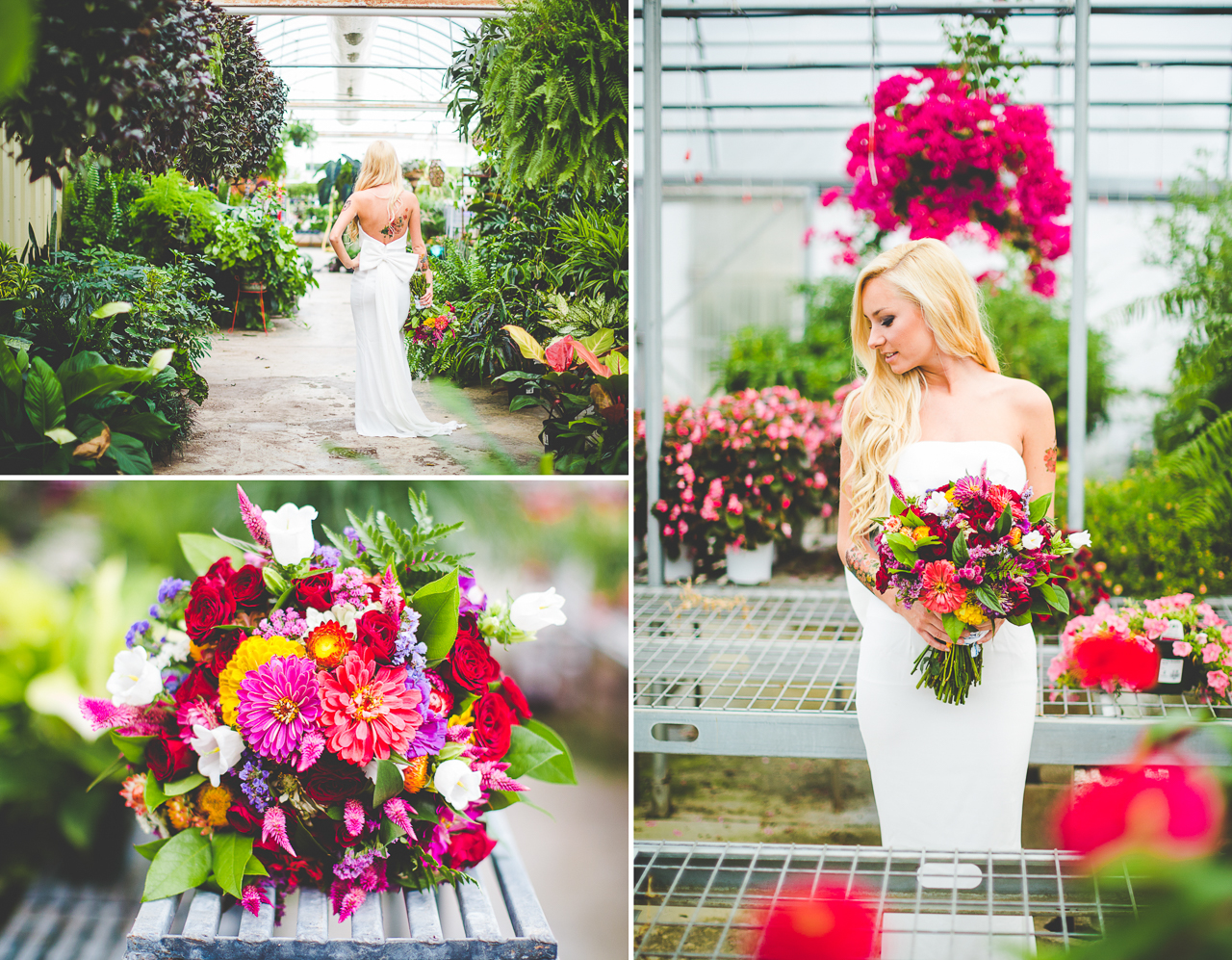 Creative Bridal Session, Bright and Bold Wedding Flowers, lissachandler.com