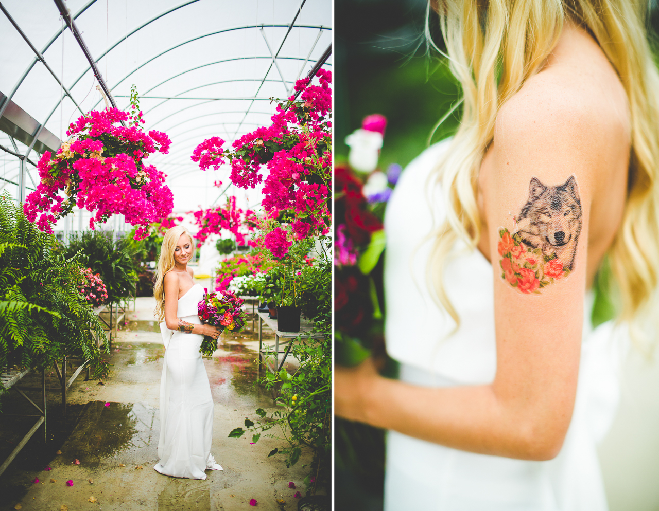 Creative Bridal Session, Bright and Bold Wedding Flowers, lissachandler.com