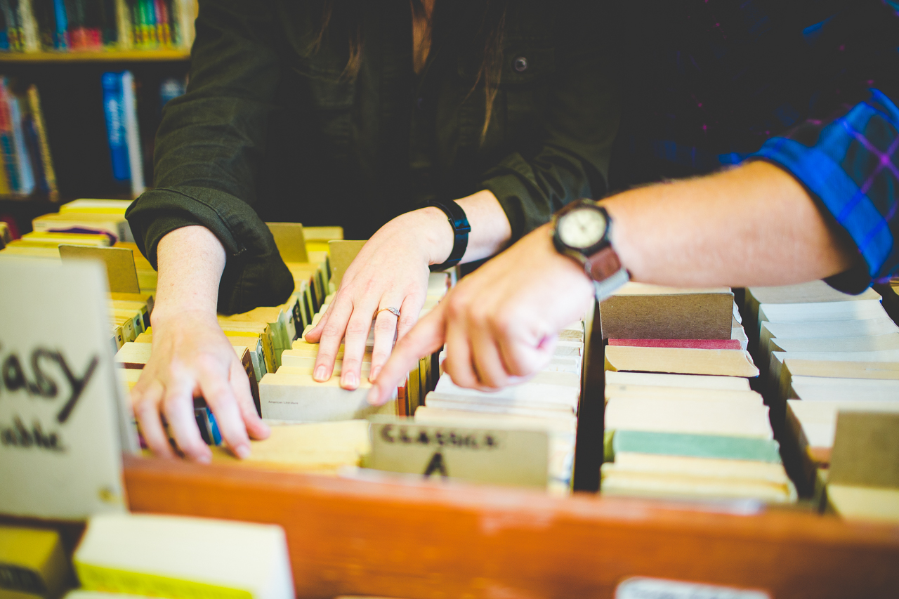 nwa-engagement-photographs-lauren-and-collier-lissachandler-com-10 Engagement Session with Books, Bookstore Engagements, Dickson Street Bookshop